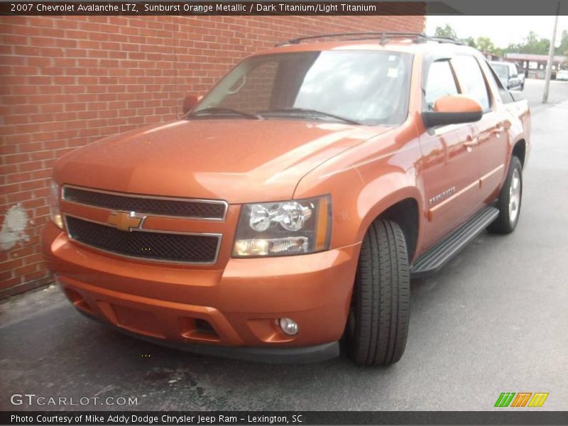 Sunburst Orange Metallic / Dark Titanium/Light Titanium 2007 Chevrolet Avalanche LTZ