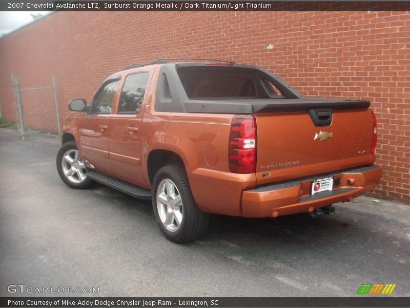 Sunburst Orange Metallic / Dark Titanium/Light Titanium 2007 Chevrolet Avalanche LTZ