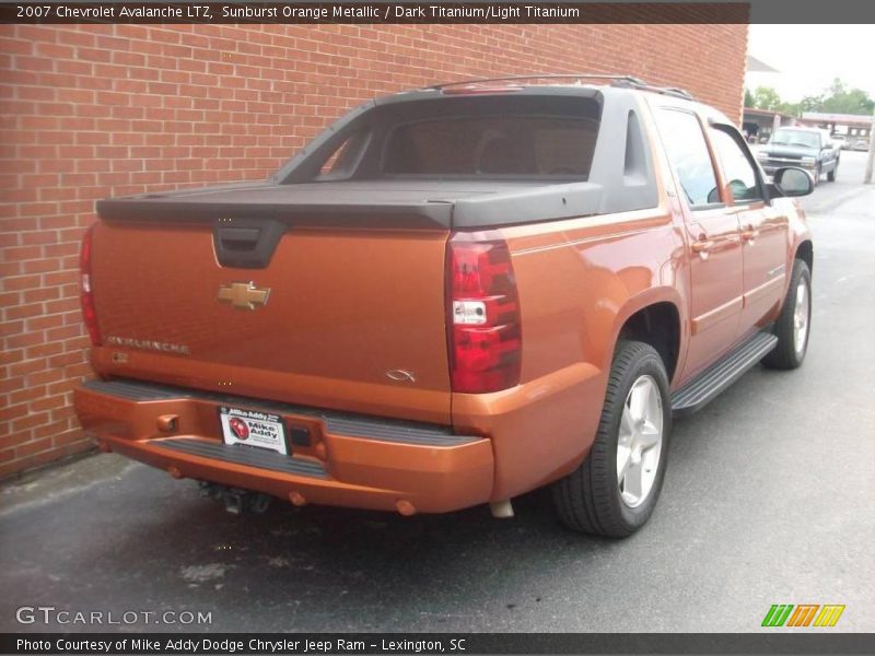 Sunburst Orange Metallic / Dark Titanium/Light Titanium 2007 Chevrolet Avalanche LTZ