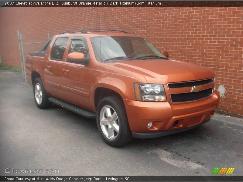 Sunburst Orange Metallic / Dark Titanium/Light Titanium 2007 Chevrolet Avalanche LTZ