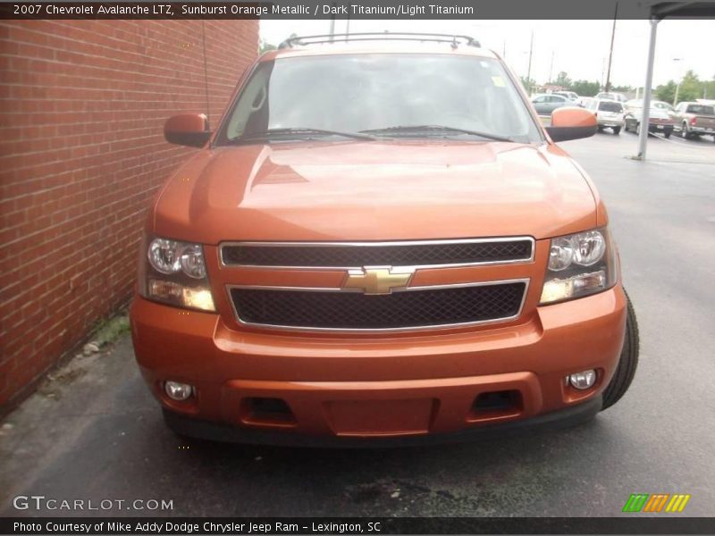 Sunburst Orange Metallic / Dark Titanium/Light Titanium 2007 Chevrolet Avalanche LTZ