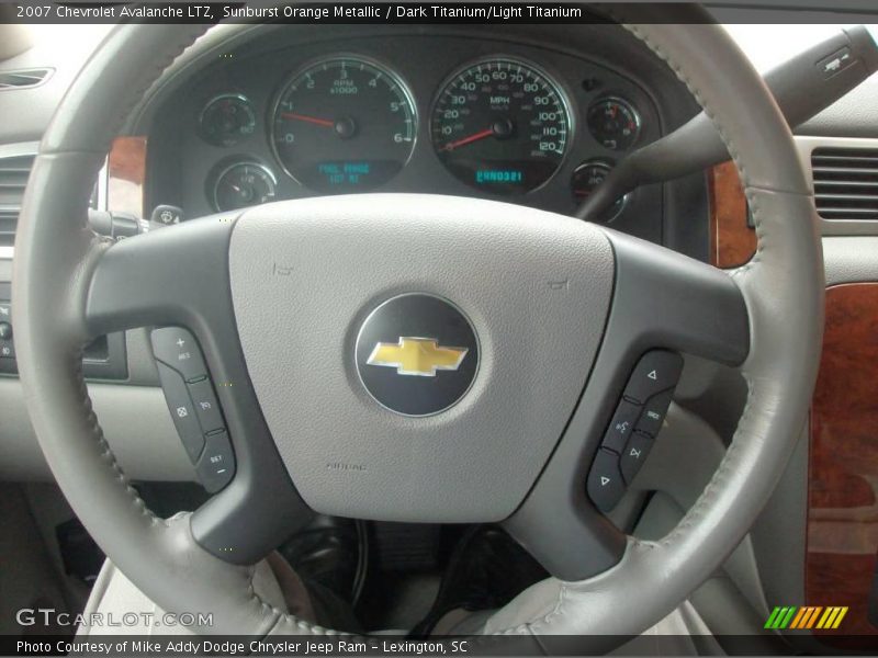 Sunburst Orange Metallic / Dark Titanium/Light Titanium 2007 Chevrolet Avalanche LTZ