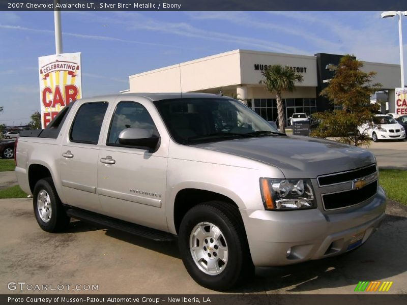 Silver Birch Metallic / Ebony 2007 Chevrolet Avalanche LT