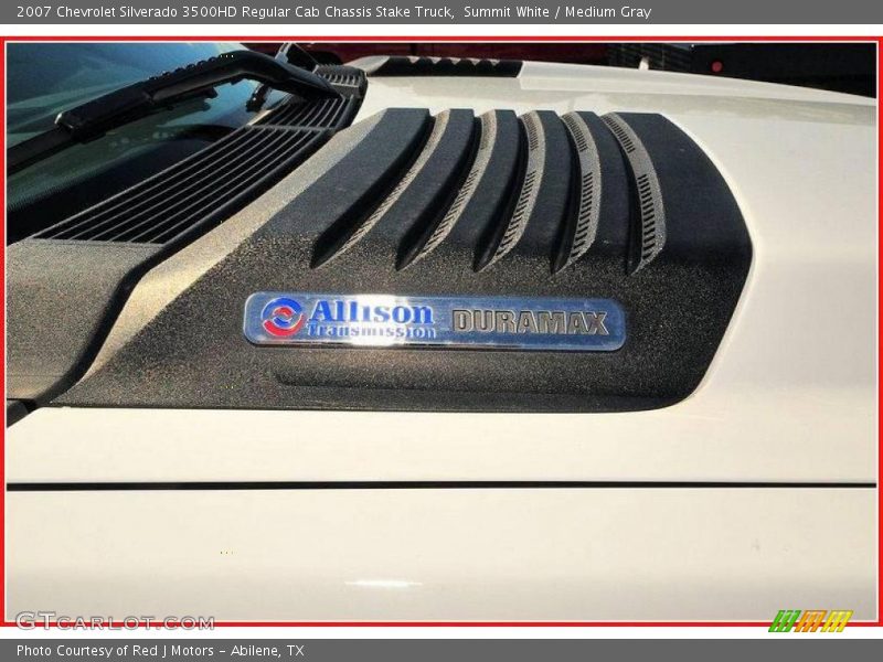 Summit White / Medium Gray 2007 Chevrolet Silverado 3500HD Regular Cab Chassis Stake Truck