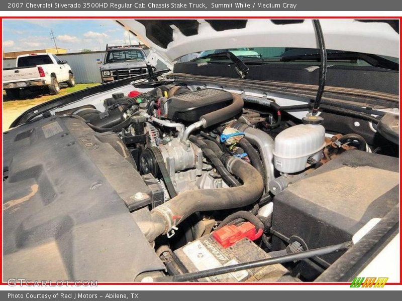 Summit White / Medium Gray 2007 Chevrolet Silverado 3500HD Regular Cab Chassis Stake Truck