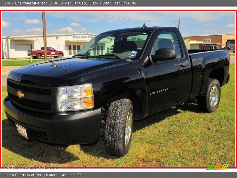 Black / Dark Titanium Gray 2007 Chevrolet Silverado 1500 LT Regular Cab