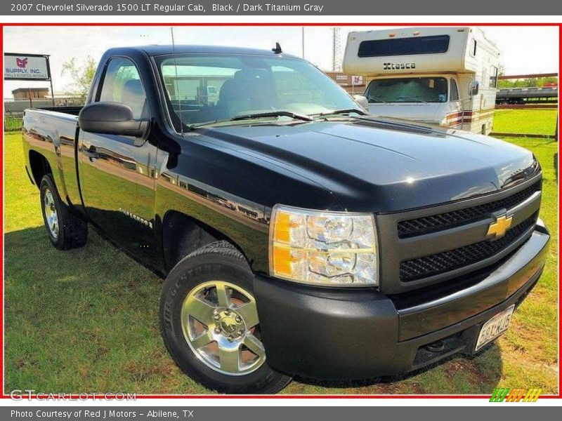 Black / Dark Titanium Gray 2007 Chevrolet Silverado 1500 LT Regular Cab