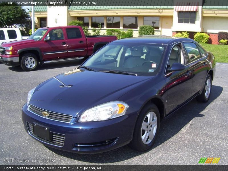 Imperial Blue Metallic / Gray 2008 Chevrolet Impala LS