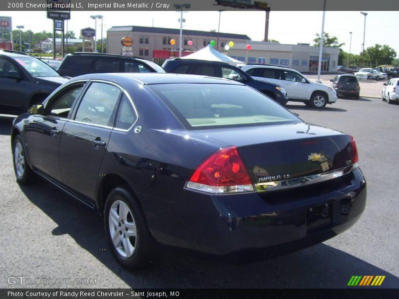 Imperial Blue Metallic / Gray 2008 Chevrolet Impala LS