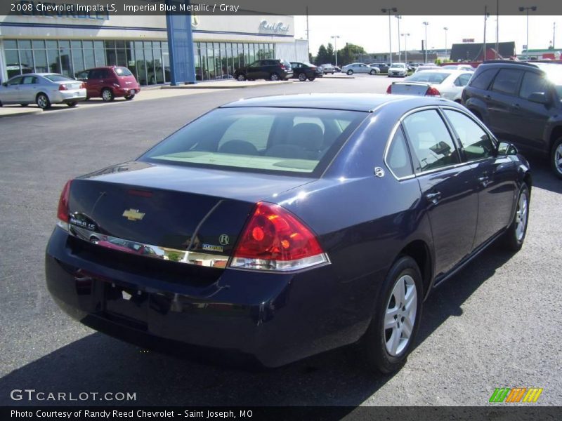 Imperial Blue Metallic / Gray 2008 Chevrolet Impala LS