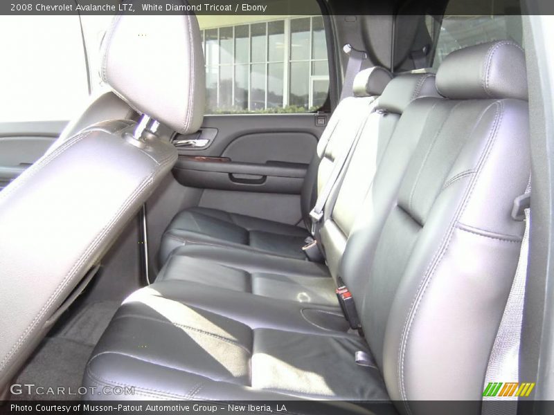 White Diamond Tricoat / Ebony 2008 Chevrolet Avalanche LTZ