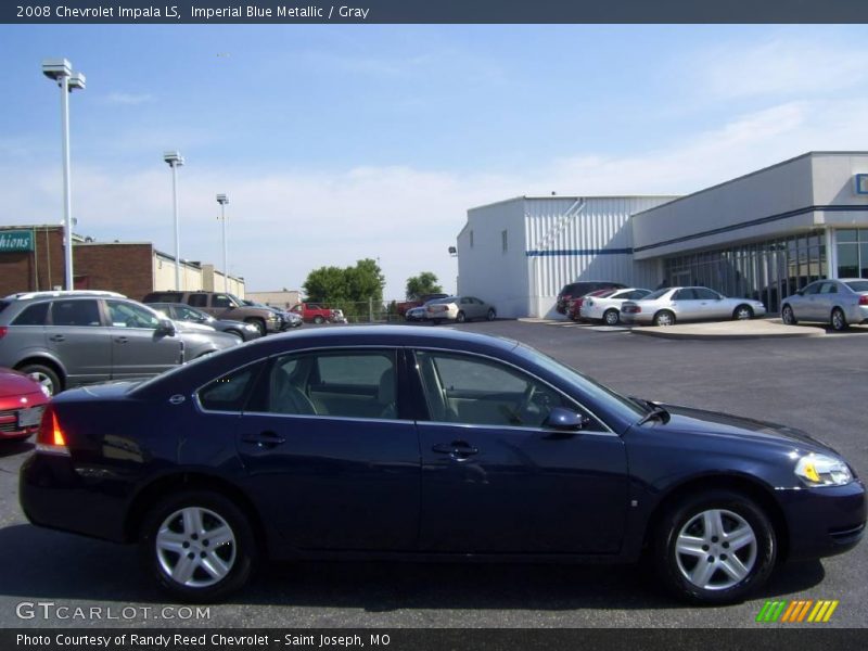 Imperial Blue Metallic / Gray 2008 Chevrolet Impala LS