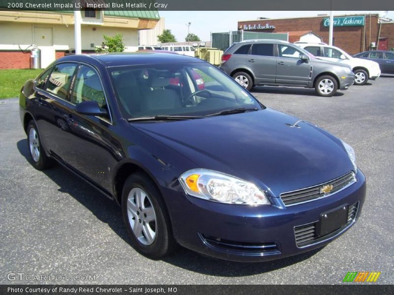 Imperial Blue Metallic / Gray 2008 Chevrolet Impala LS