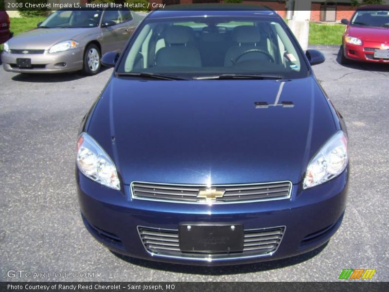Imperial Blue Metallic / Gray 2008 Chevrolet Impala LS