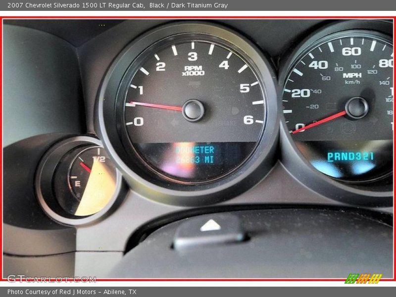 Black / Dark Titanium Gray 2007 Chevrolet Silverado 1500 LT Regular Cab