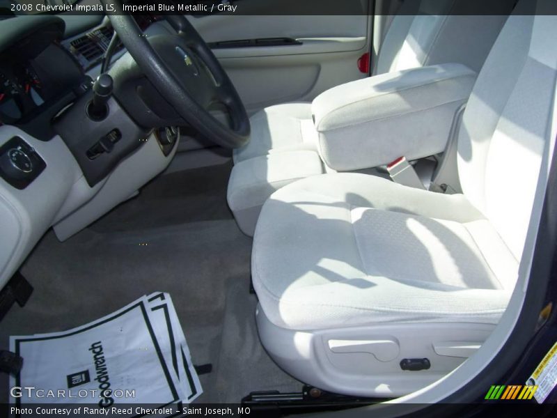 Imperial Blue Metallic / Gray 2008 Chevrolet Impala LS