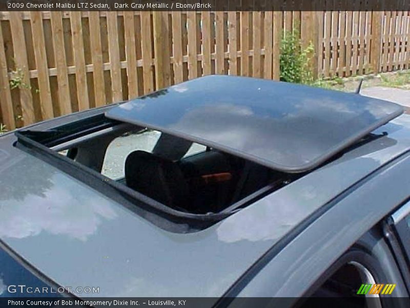 Dark Gray Metallic / Ebony/Brick 2009 Chevrolet Malibu LTZ Sedan