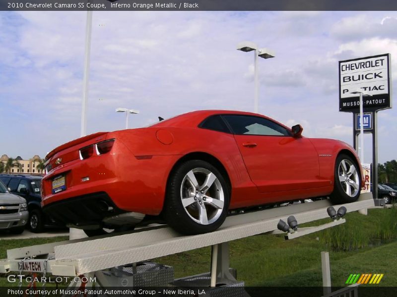 Inferno Orange Metallic / Black 2010 Chevrolet Camaro SS Coupe