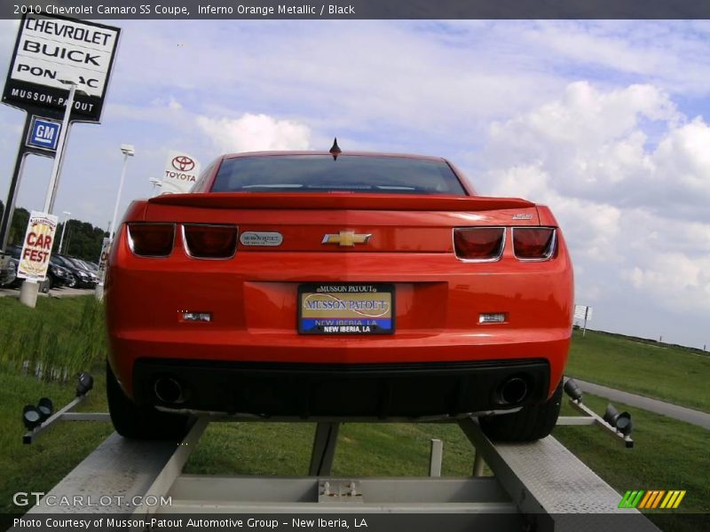 Inferno Orange Metallic / Black 2010 Chevrolet Camaro SS Coupe