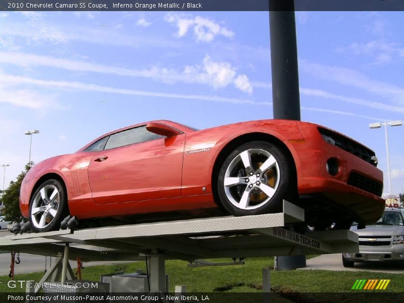 Inferno Orange Metallic / Black 2010 Chevrolet Camaro SS Coupe