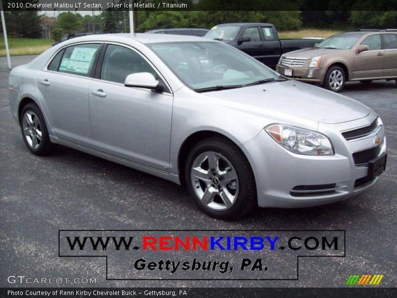 Silver Ice Metallic / Titanium 2010 Chevrolet Malibu LT Sedan