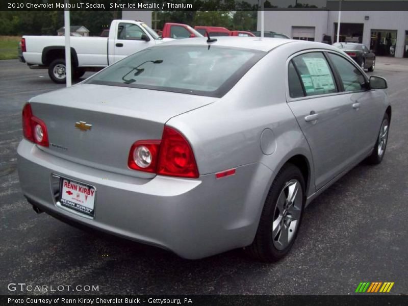 Silver Ice Metallic / Titanium 2010 Chevrolet Malibu LT Sedan