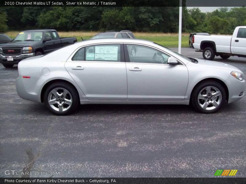 Silver Ice Metallic / Titanium 2010 Chevrolet Malibu LT Sedan