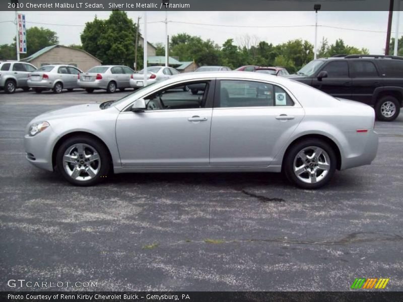 Silver Ice Metallic / Titanium 2010 Chevrolet Malibu LT Sedan