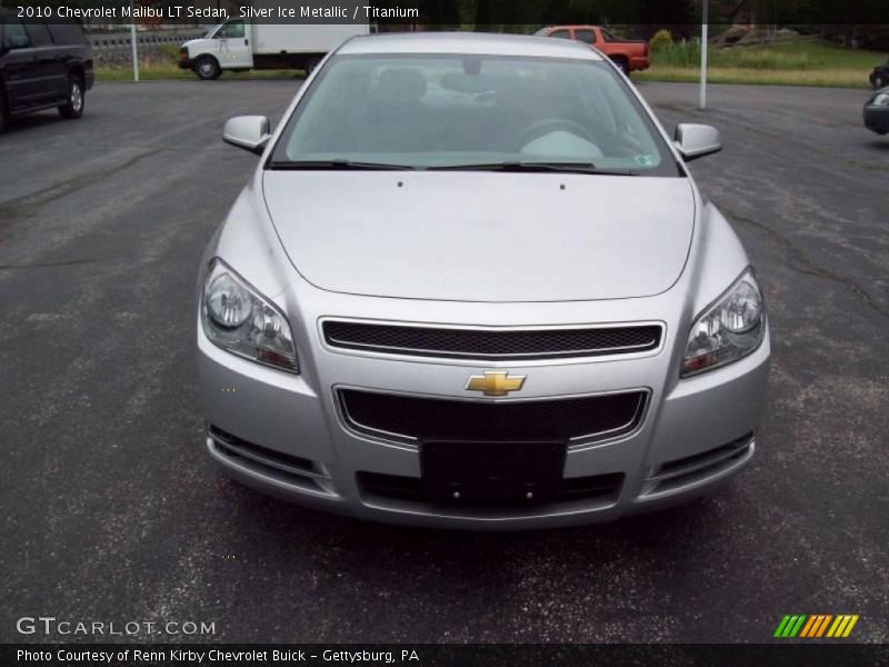 Silver Ice Metallic / Titanium 2010 Chevrolet Malibu LT Sedan