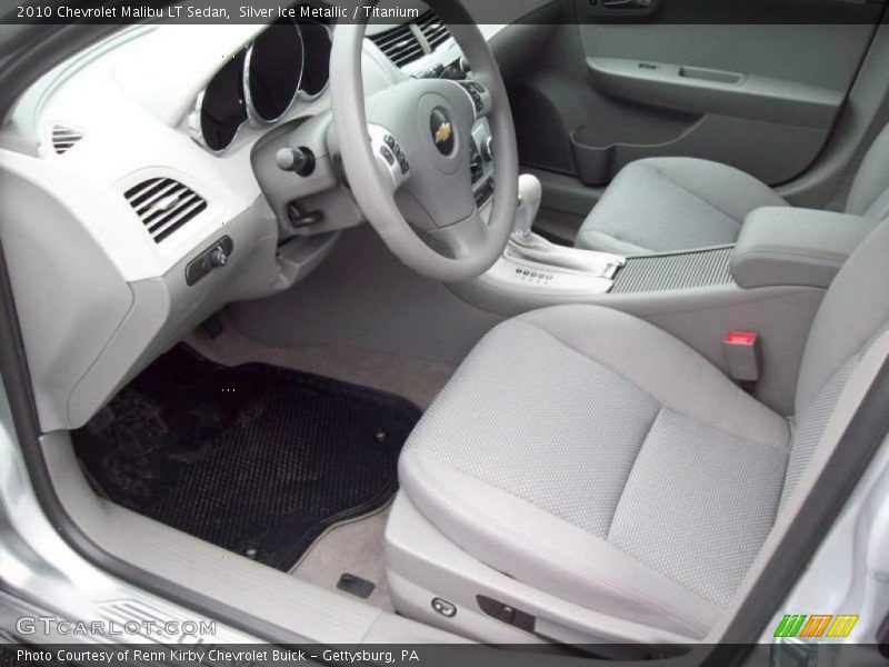 Silver Ice Metallic / Titanium 2010 Chevrolet Malibu LT Sedan