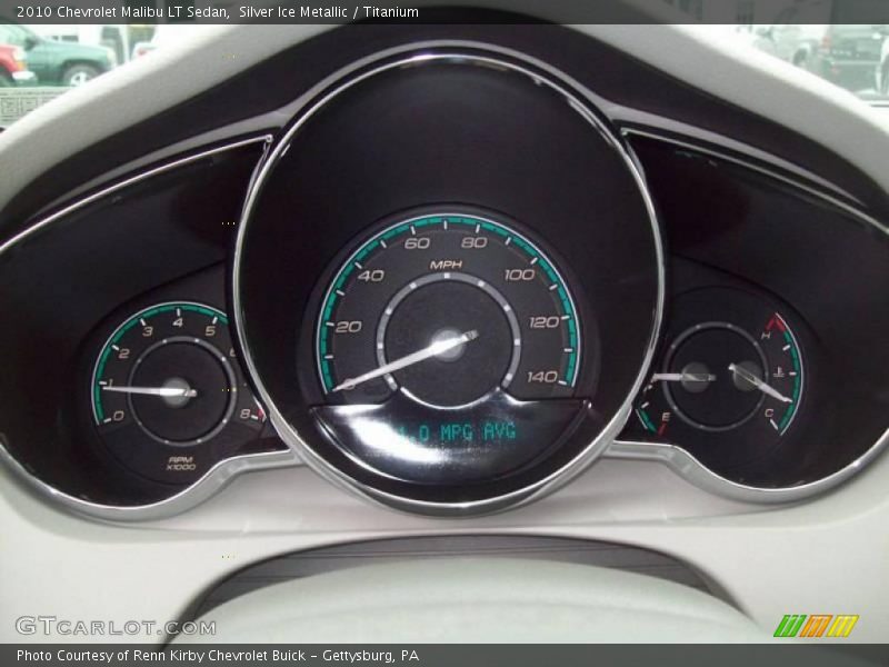 Silver Ice Metallic / Titanium 2010 Chevrolet Malibu LT Sedan