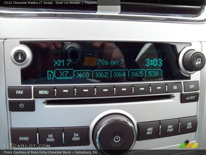 Silver Ice Metallic / Titanium 2010 Chevrolet Malibu LT Sedan