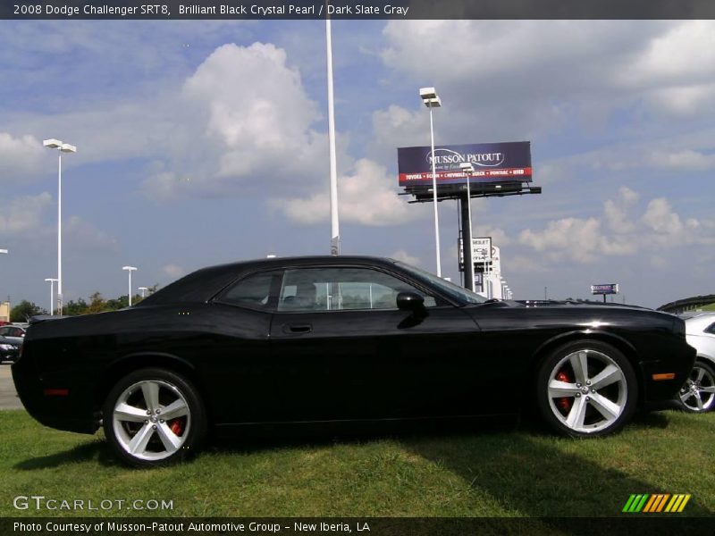 Brilliant Black Crystal Pearl / Dark Slate Gray 2008 Dodge Challenger SRT8