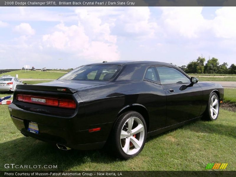 Brilliant Black Crystal Pearl / Dark Slate Gray 2008 Dodge Challenger SRT8