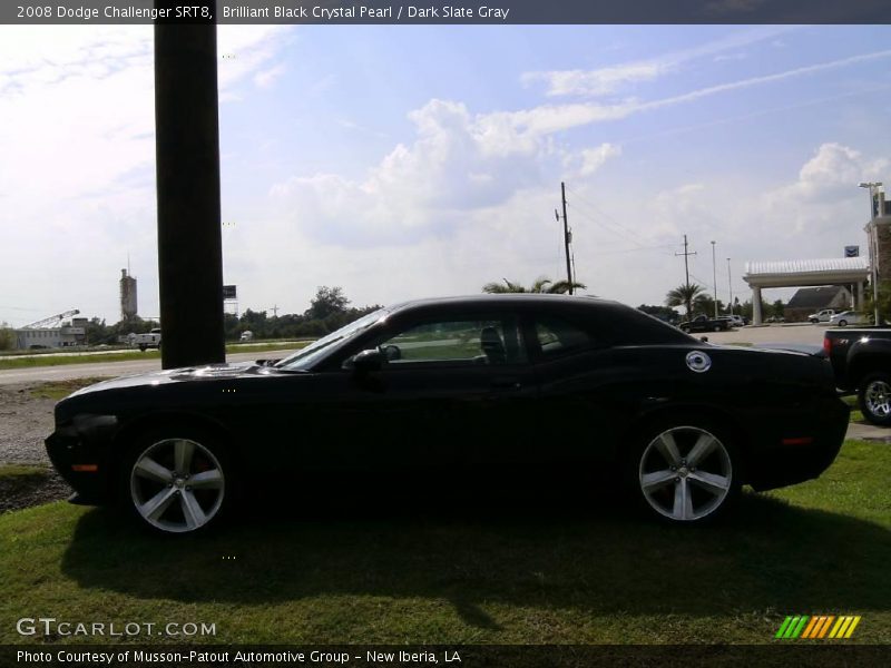 Brilliant Black Crystal Pearl / Dark Slate Gray 2008 Dodge Challenger SRT8