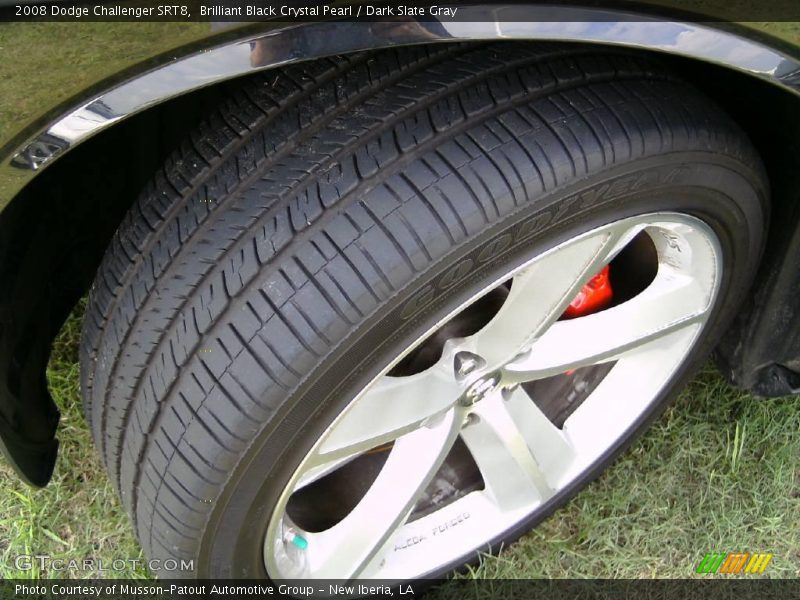 Brilliant Black Crystal Pearl / Dark Slate Gray 2008 Dodge Challenger SRT8
