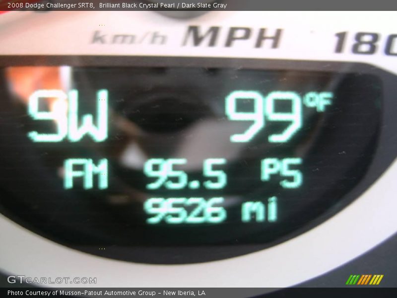 Brilliant Black Crystal Pearl / Dark Slate Gray 2008 Dodge Challenger SRT8