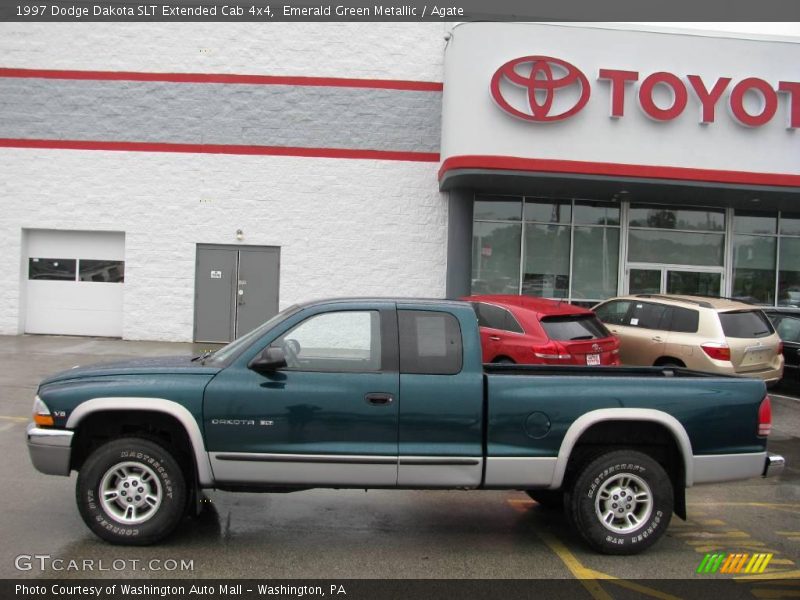 Emerald Green Metallic / Agate 1997 Dodge Dakota SLT Extended Cab 4x4