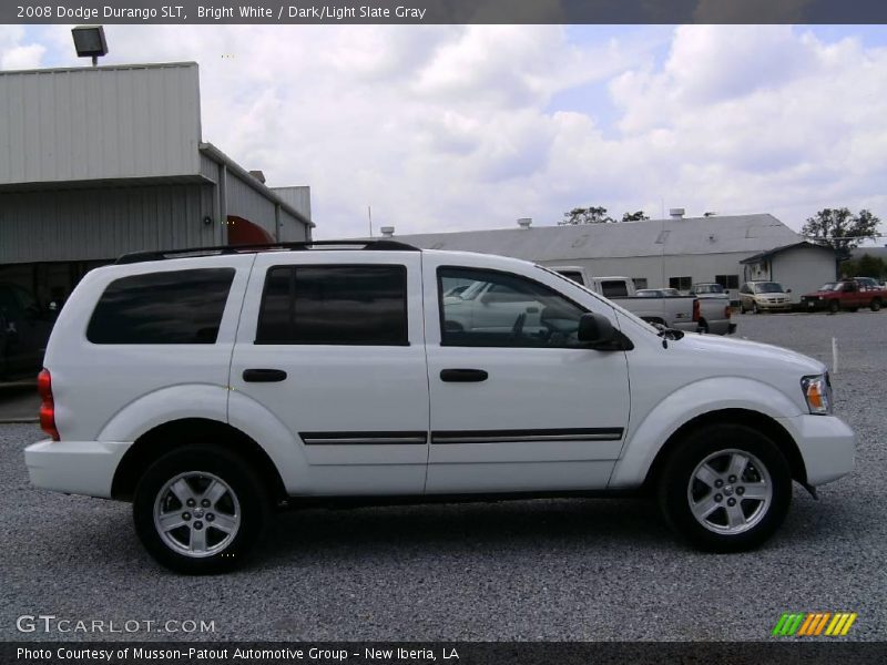 Bright White / Dark/Light Slate Gray 2008 Dodge Durango SLT