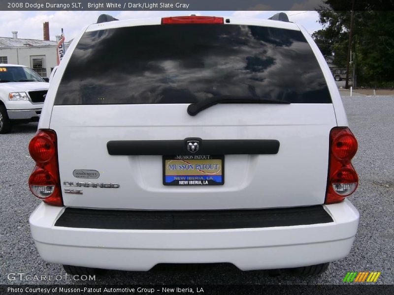 Bright White / Dark/Light Slate Gray 2008 Dodge Durango SLT
