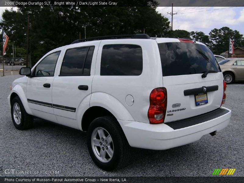 Bright White / Dark/Light Slate Gray 2008 Dodge Durango SLT