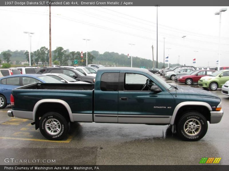 Emerald Green Metallic / Agate 1997 Dodge Dakota SLT Extended Cab 4x4