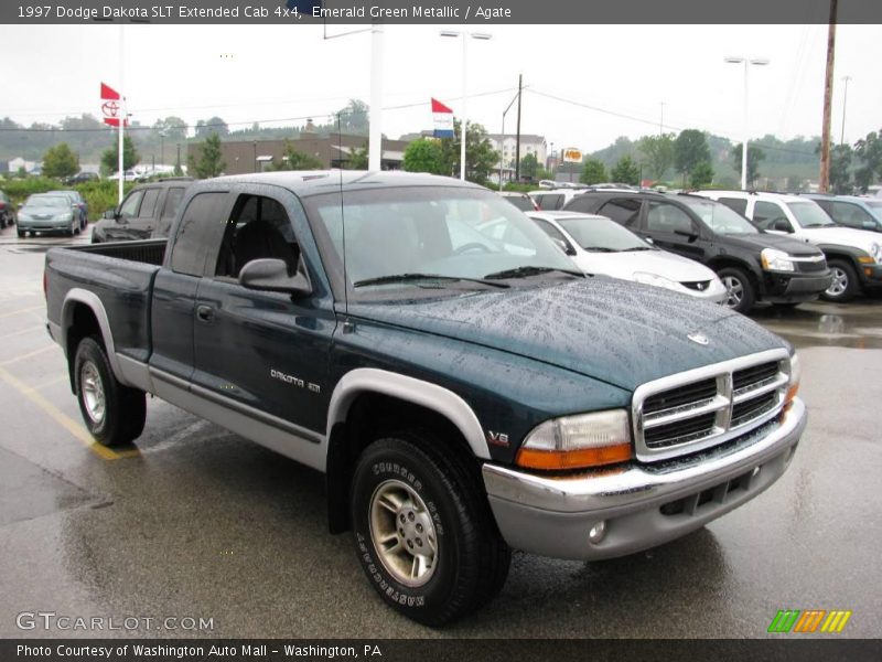 Emerald Green Metallic / Agate 1997 Dodge Dakota SLT Extended Cab 4x4