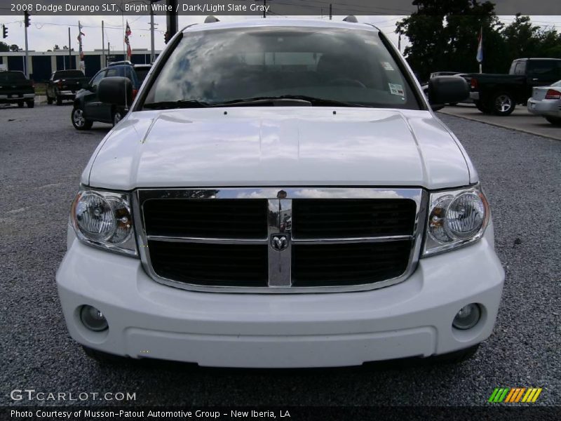Bright White / Dark/Light Slate Gray 2008 Dodge Durango SLT