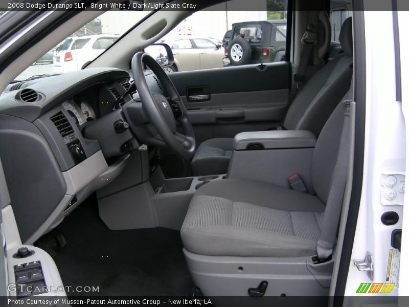 Bright White / Dark/Light Slate Gray 2008 Dodge Durango SLT