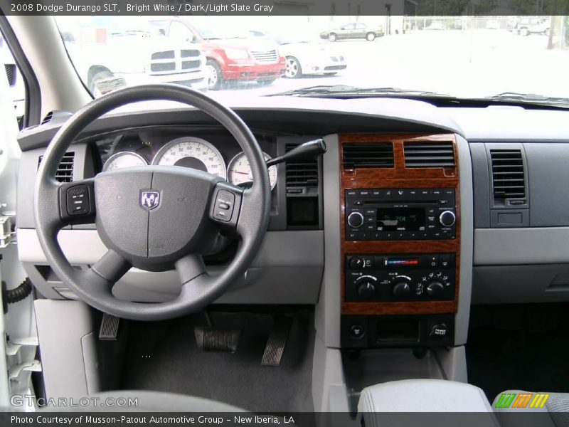 Bright White / Dark/Light Slate Gray 2008 Dodge Durango SLT