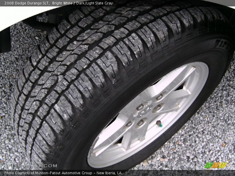 Bright White / Dark/Light Slate Gray 2008 Dodge Durango SLT