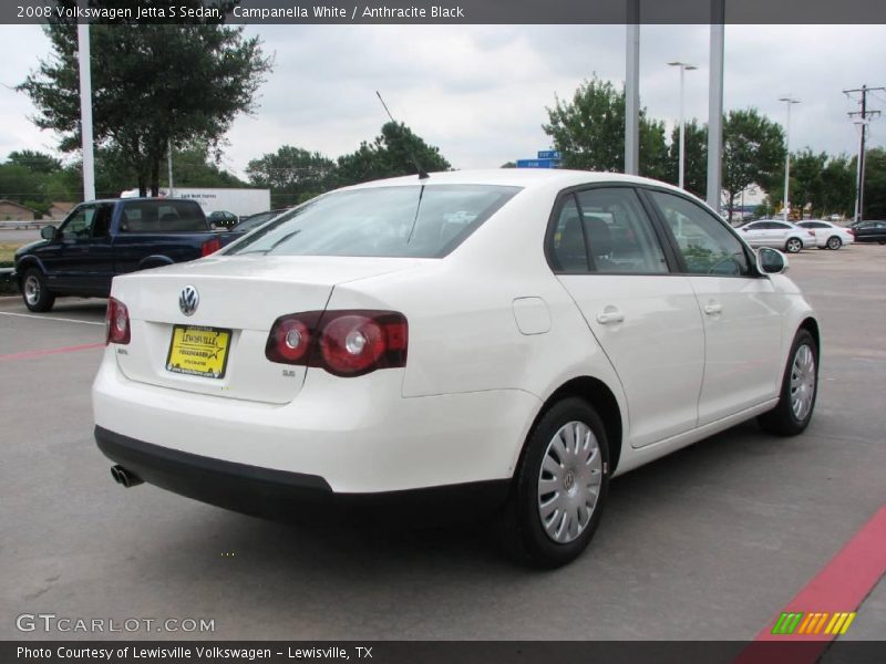 Campanella White / Anthracite Black 2008 Volkswagen Jetta S Sedan