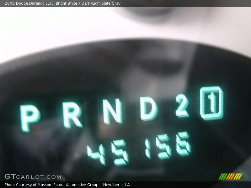 Bright White / Dark/Light Slate Gray 2008 Dodge Durango SLT
