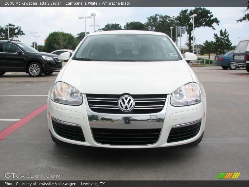 Campanella White / Anthracite Black 2008 Volkswagen Jetta S Sedan